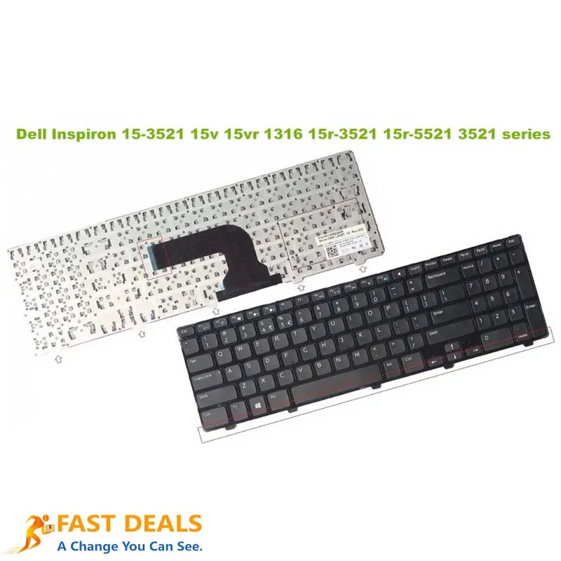 Keyboard For Dell Inspiron 15 3521 3531 3537 15R-5537 M531R-5535 Latitude 3540 V