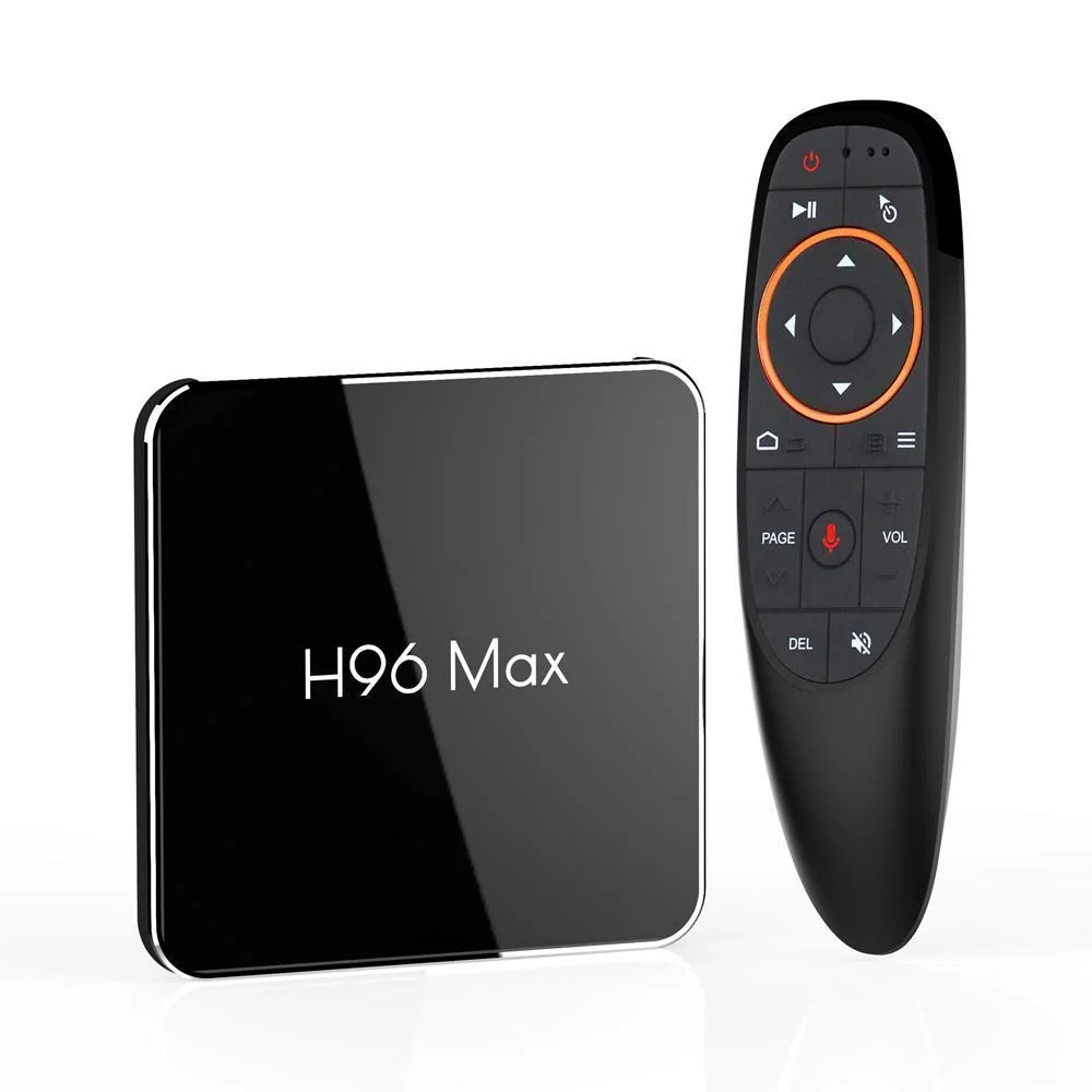 H96 MAX X2 Amlogic S905X2 Android 9.0 4GB DDR4 64GB eMMC 4K TV Box WiFi LAN Blue