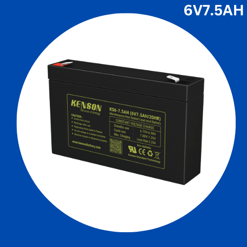 Rechargeable Sealed Lead Acid Battery 6V7.5AH-BLACK